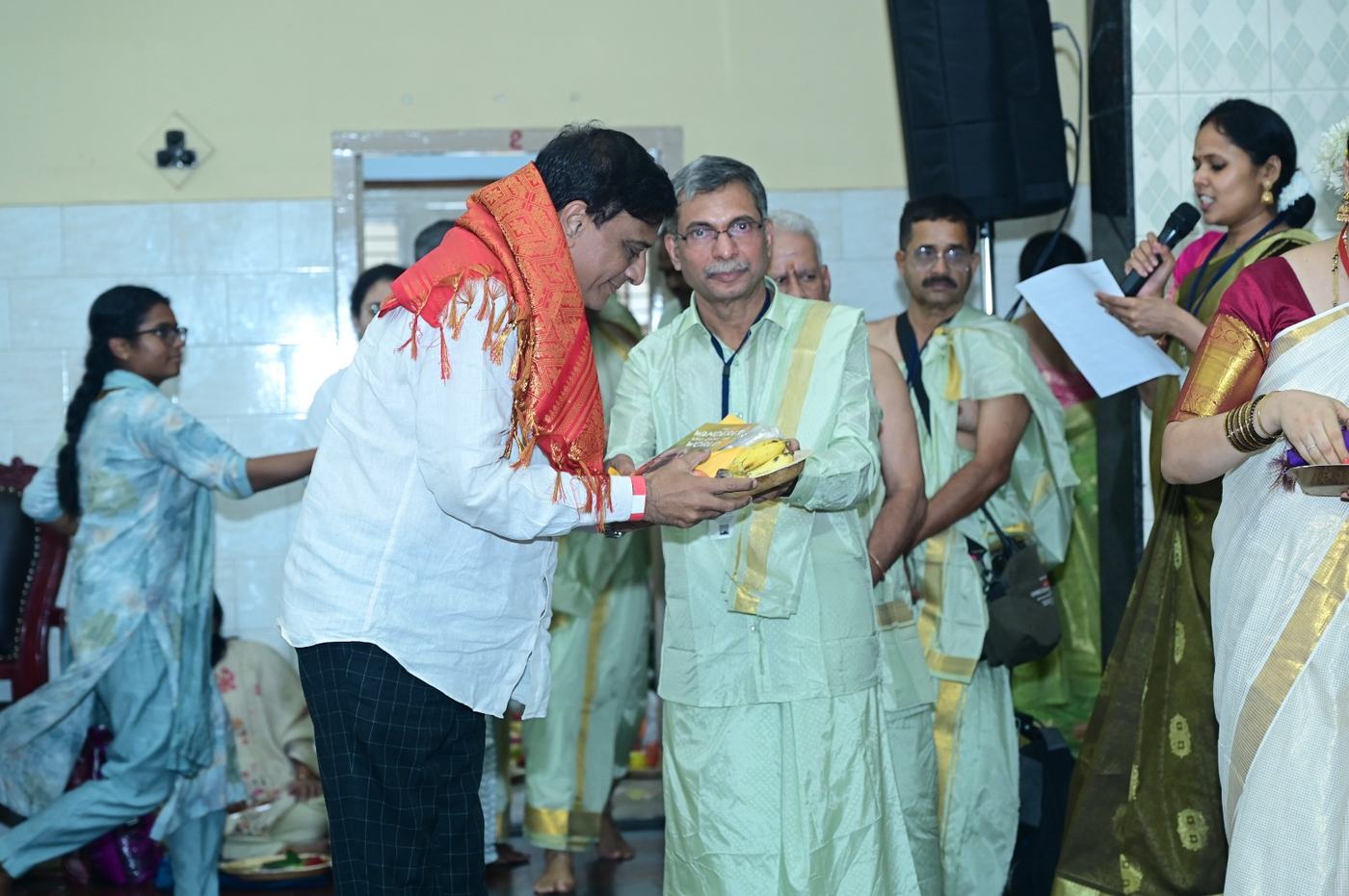 Sri G. R. Reddy at the Guru Purnima Mahotsava