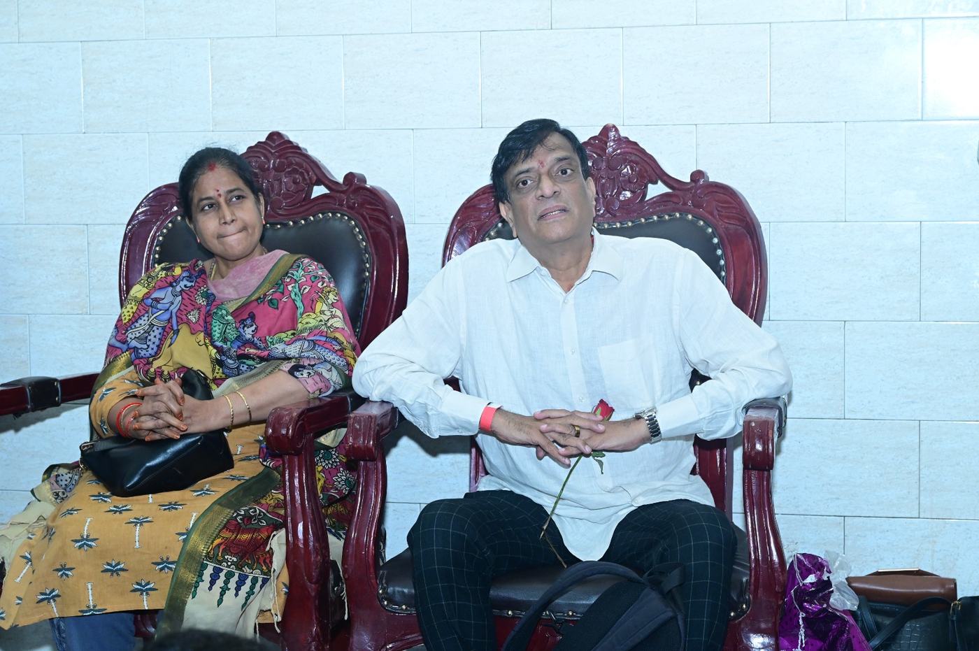 Sri G. R. Reddy at the Guru Purnima Mahotsava