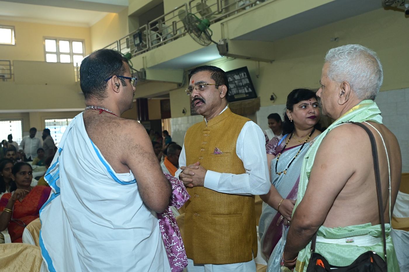 Justice Hanchate Sanjeevkumar at the Guru Purnima Mahotsava