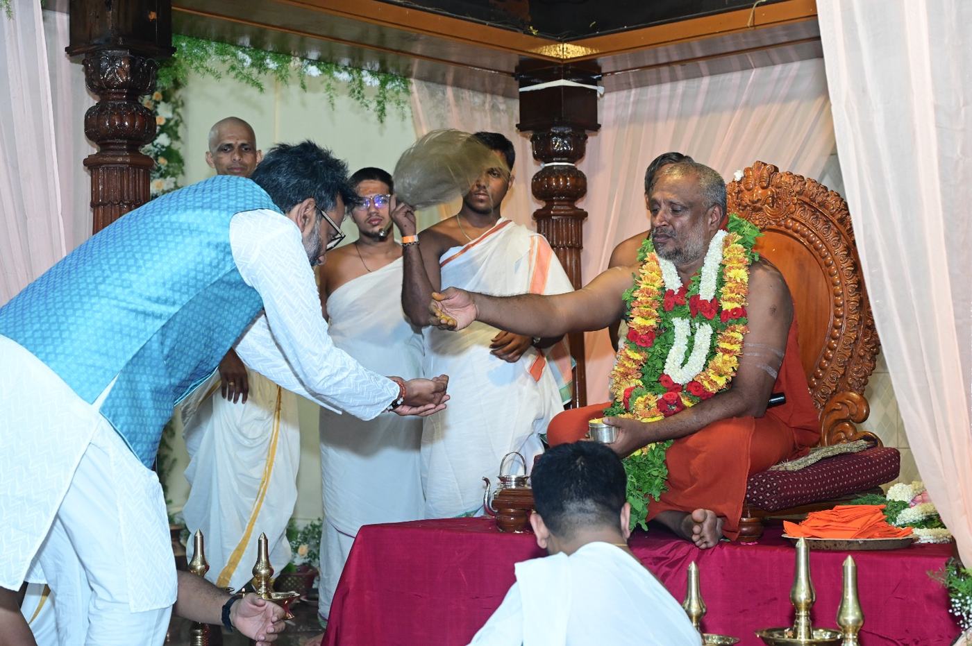 Sri K. Prashant Kumar at the Guru Purnima Mahotsava