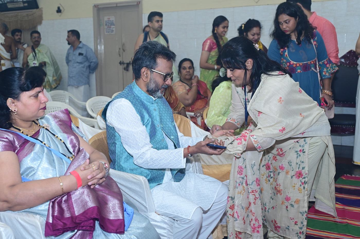 Sri K. Prashant Kumar at the Guru Purnima Mahotsava