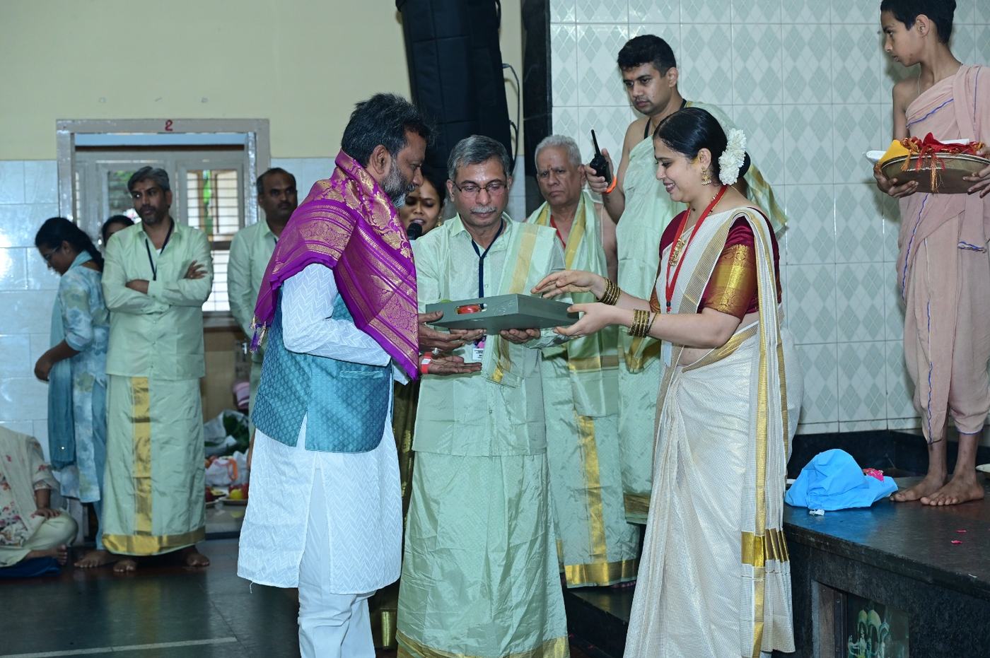 Sri K. Prashant Kumar at the Guru Purnima Mahotsava