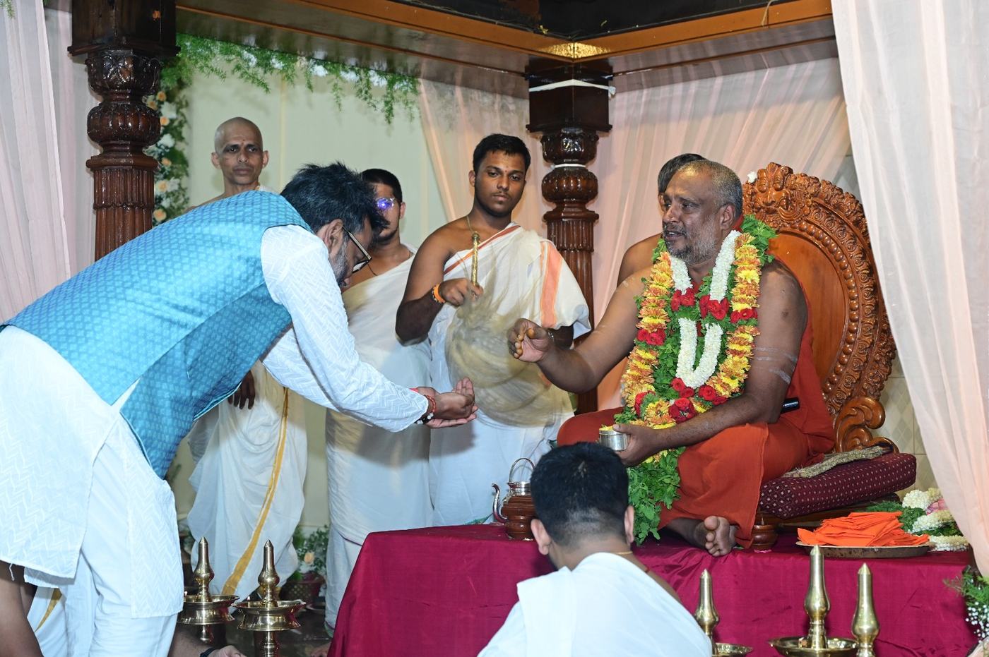 Sri K. Prashant Kumar at the Guru Purnima Mahotsava