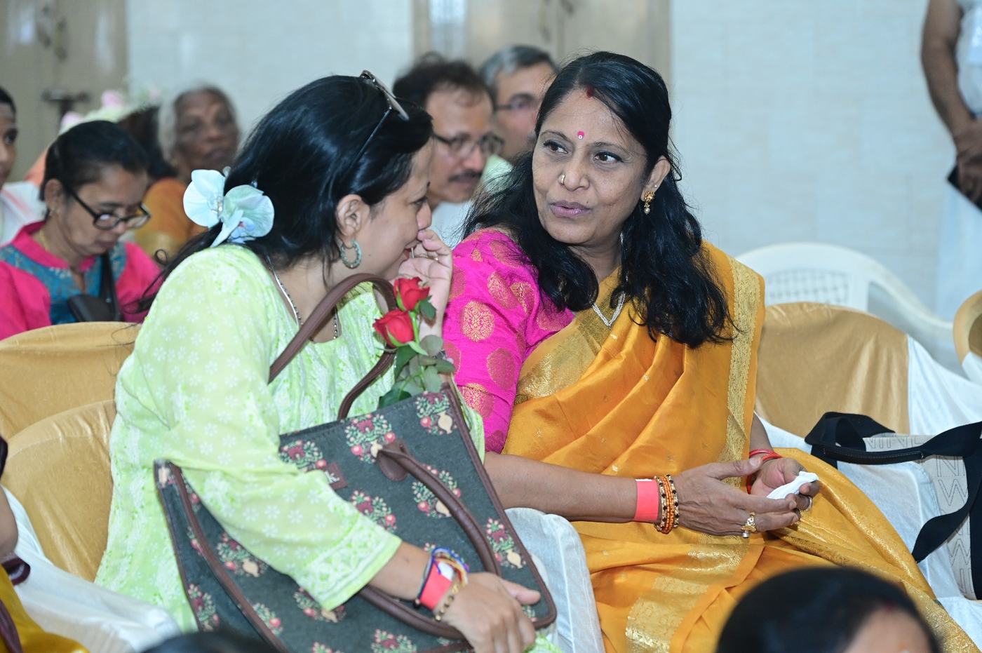 Smt. Padma Vasanthi at the Guru Purnima Mahotsava