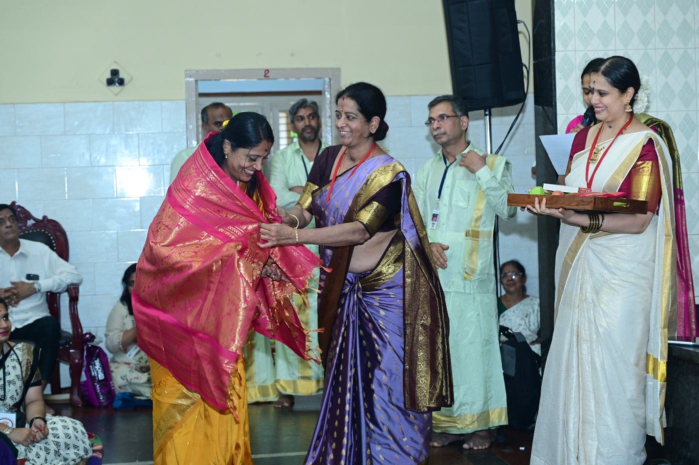 Smt. Padma Vasanthi at the Guru Purnima Mahotsava