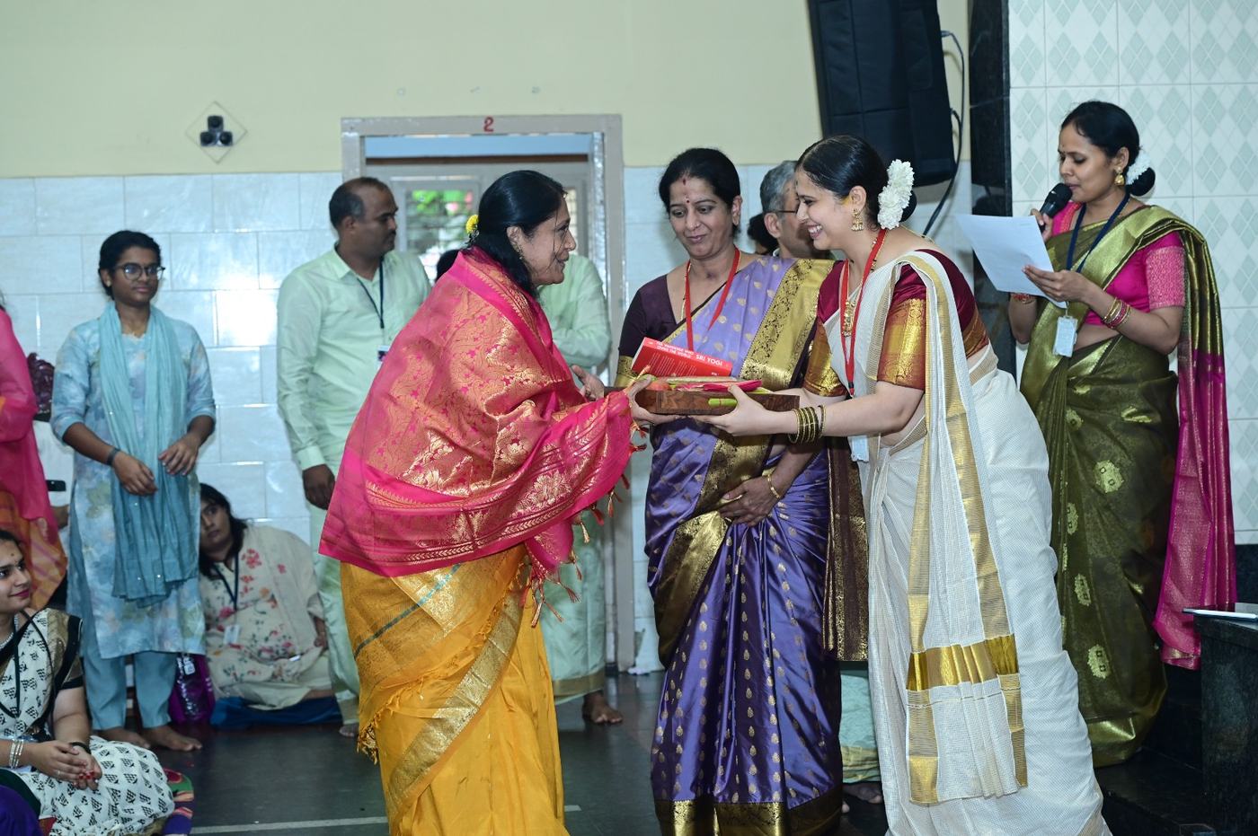 Smt. Padma Vasanthi at the Guru Purnima Mahotsava