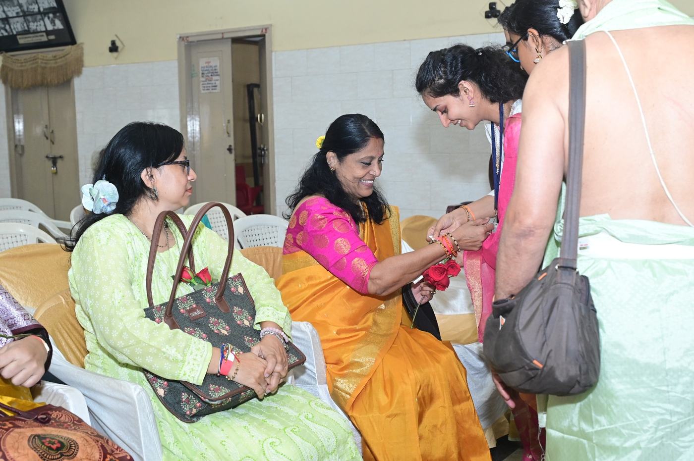 Smt. Padma Vasanthi at the Guru Purnima Mahotsava